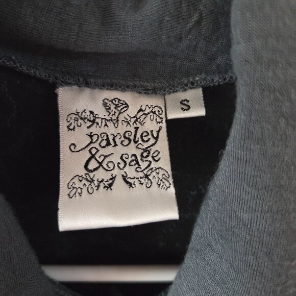 Parsley & Sage Womens Size S Sleeveless Button-Up Vest Top Floral Lace Patchwork - Picture 8 of 11